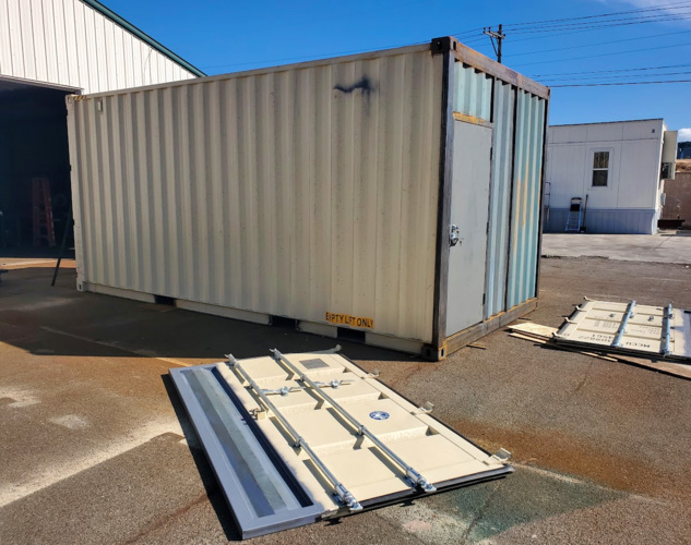 10ft wide high cube shipping container extended cargo doors