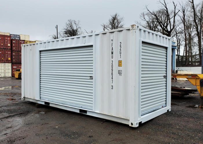 Double roll up doors