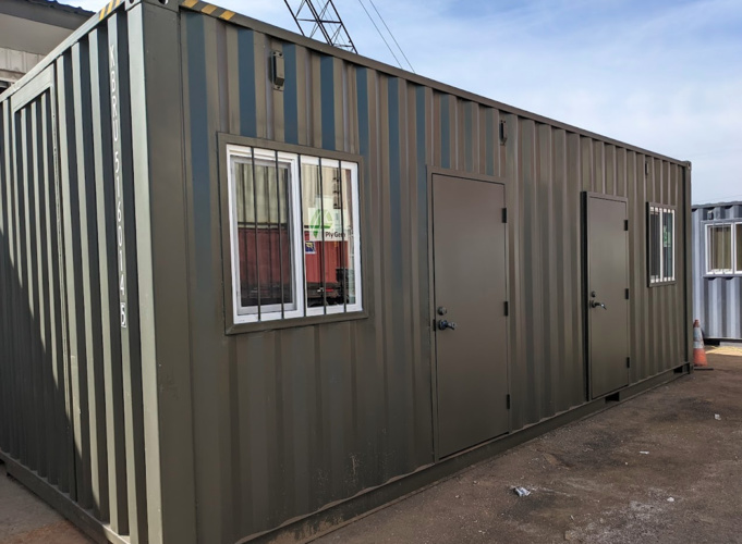 shipping container metal man door