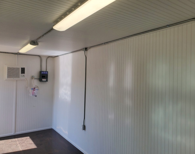 Home office container setup