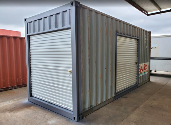 high cube shipping container roll up doors