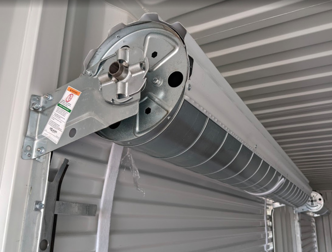 shipping container metal roll-up door