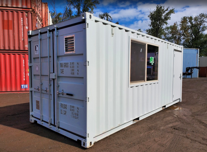 Window on insulated container